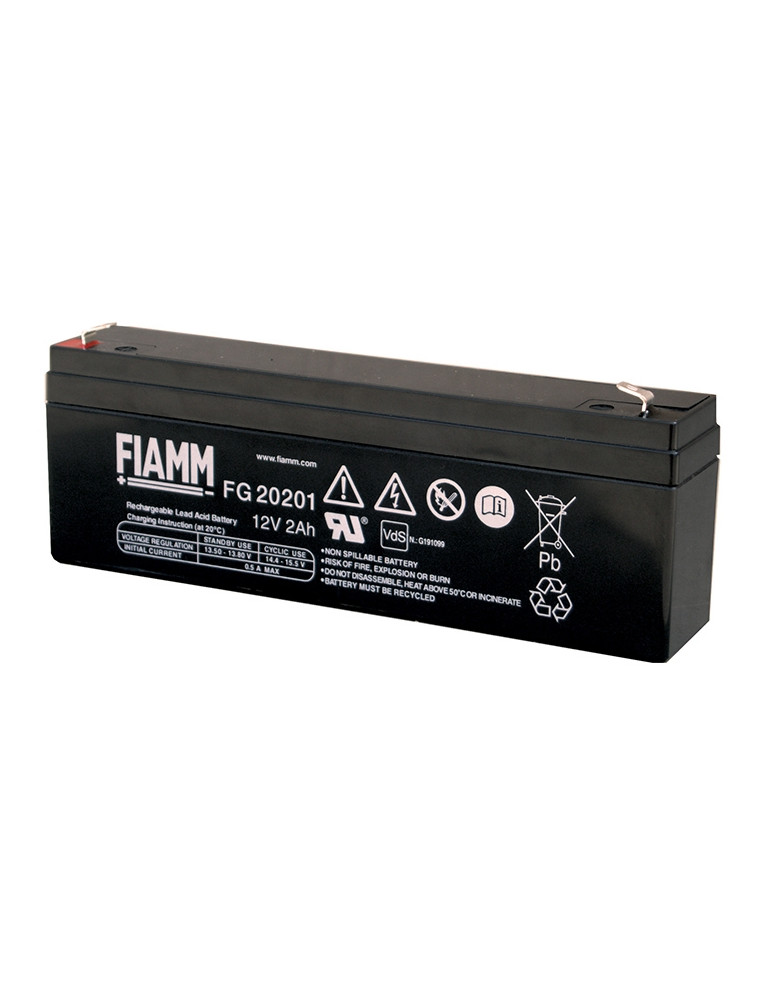 Batterie Fiamm FG20201 12V 2Ah type - Batterie Plomb étanche AGM