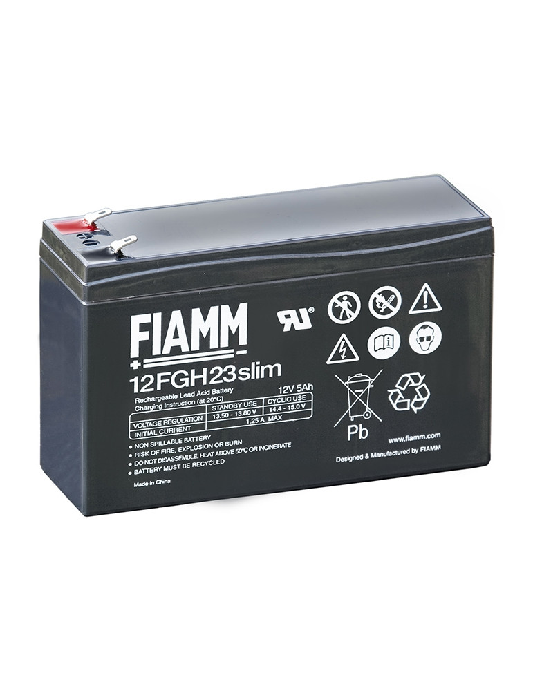 12FGH23 SLIM - 12V 5Ah - Batterie Plomb étanche Décharge Rapide AGM