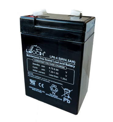 Batterie Leoch LP6-4.5 6V 4.5Ah DJW6-4.5 plomb étanche AGM Rechargeable