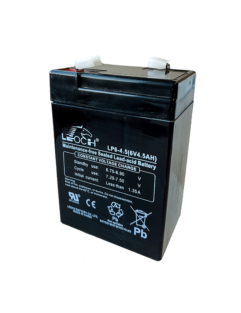 Batterie Leoch LP6-4.5 6V 4.5Ah DJW6-4.5 plomb étanche AGM Rechargeable