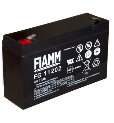 Batterie LEOCH LP6-12 6V 12Ah FR plomb étanche AGM DJW6-12
